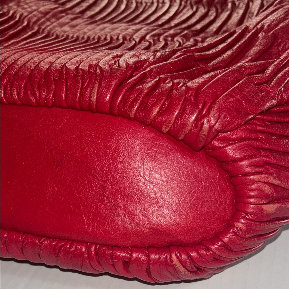 Coach Cherry Red Leather Shoulder Bag - Picture 5 of 15